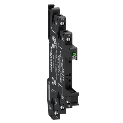 Base Relé Interface Rsl 6A 12-24Vca/Cc 1 Reversível Led Trilho Din Ip20 RSLZVA1 - Schneider Electric