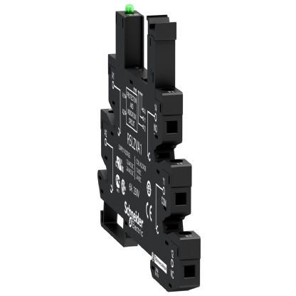 Base Relé Interface Rsl 6A 12-24Vca/Cc 1 Reversível Led Trilho Din Ip20 RSLZVA1 - Schneider Electric