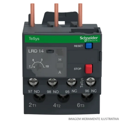 Relé De Sobrecarga Térmico 7,0-10A Classe 10A 1Na+1Nf LRD14 - Schneider Electric