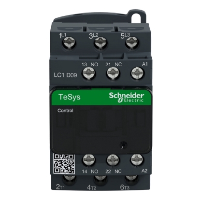 Contator Potência Tripolar 9A 220V 1Na+1Nf 50/60Hz LC1D09M7 - Schneider Electric