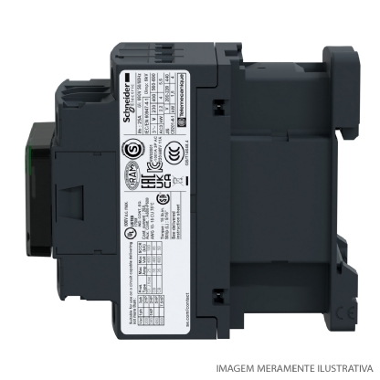 Contator Potência Tripolar 12A 24Vcc 1Na+1Nf LC1D12BD - Schneider Electric
