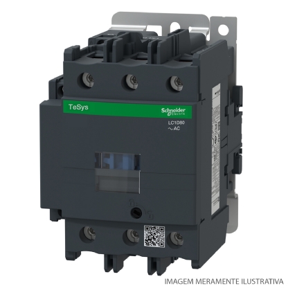 Contator Potência Tripolar 80A 110Vca 1Na+1Nf 50/60Hz LC1D80F7 - Schneider Electric