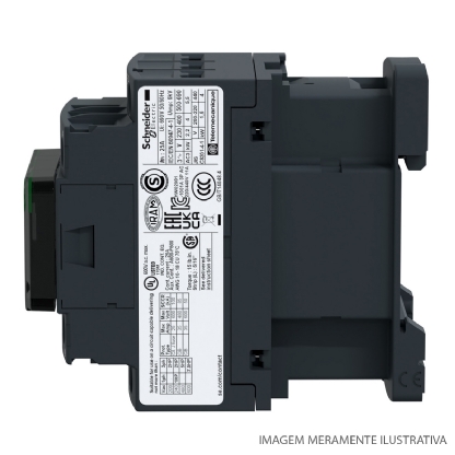 Contator Potencia Tripolar 18A 24Vcc 1Na+1Nf LC1D18BD - Schneider Electric