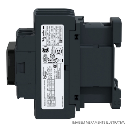 Contator Potencia Tripolar 25A 24Vcc 1Na+1Nf LC1D25BD - Schneider Electric