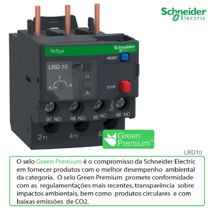 Relé De Sobrecarga Térmico 4-6A Classe 10 1Na+1Nf LRD10 - Schneider Electric