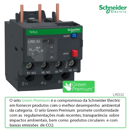 Relé De Sobrecarga Térmico 23-32A Classe 10 1NA+1NF LRD32 - Schneider Electric