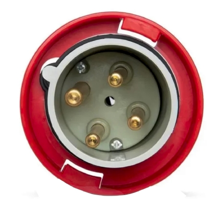 Plug Macho Poliamida 6.6 3P+T 63A 380/440V Vermelho 6H Ip67 N4576 Newkon - Steck