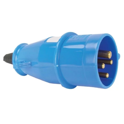 Plug Macho Poliamida 6.6 3P+T 63A 220/240V Azul 9H Ip44 - Steck
