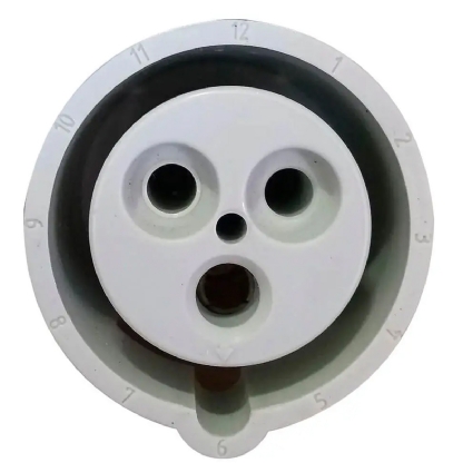 Tomada Industrial Fêmea Embutir 2P+T 16A 220/240V 6H Azul Newkon N3046 - Steck