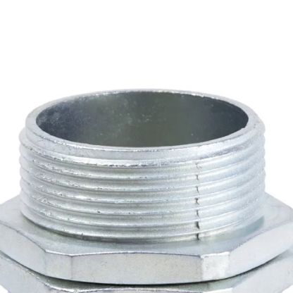 Conector Eletroduto Macho Latão Zincado 1 Polegada Rosca Bsp Reto Giratório Kmzgl - Ekoflex