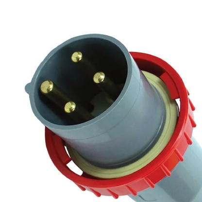 Plug Industrial Macho Termoplástico 3P+T 125A 380/440V 6H Vermelho Brasikon S4676 - Steck