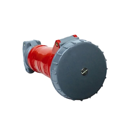 Tomada Industrial Fêmea Móvel Acoplador 3P+T 32A 380/440V Vermelho 6H Ip67 Shock Tite - Steck