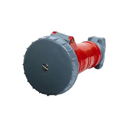 Tomada Industrial Fêmea Móvel Acoplador 3P+T 32A 380/440V Vermelho 6H Ip67 Shock Tite - Steck