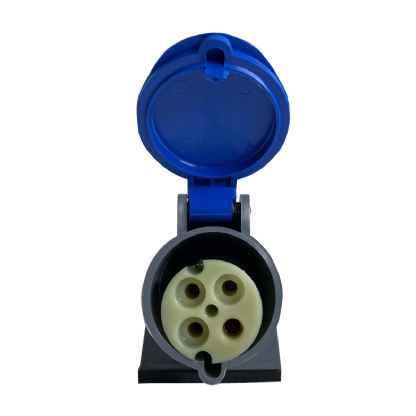 Tomada Industrial Fêmea Sobrepor 3P+T 32A 200/250V Azul 9H Ip44 Brasikon S4209 - Steck