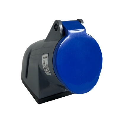 Tomada Industrial Fêmea Sobrepor 3P+T 32A 200/250V Azul 9H Ip44 Brasikon S4209 - Steck