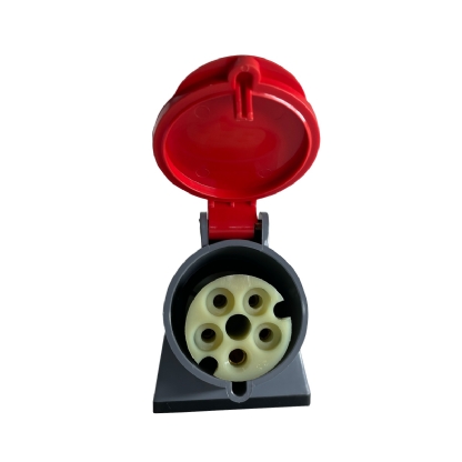 Tomada Industrial Fêmea Sobrepor 3P+N+T 32A 380/440V Vermelho 6H Ip44 Brasikon - Steck