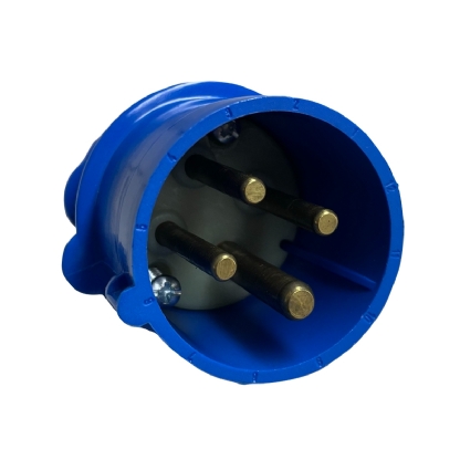 Plug Macho Poliamida 6.6 3P+T 16A 220/240V Azul 9H Ip44 Newkon N4079 - Steck