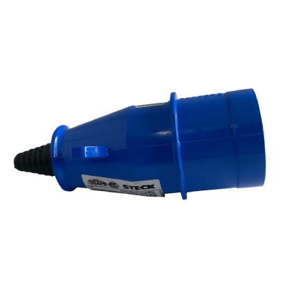 Plug Macho Poliamida 6.6 3P+T 16A 220/240V Azul 9H Ip44 Newkon N4079 - Steck