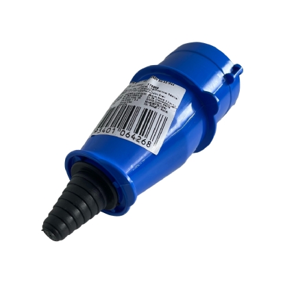 Plug Macho Poliamida 6.6 3P+T 16A 220/240V Azul 9H Ip44 Newkon N4079 - Steck