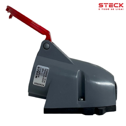 Tomada Industrial Fêmea Sobrepor 3P+T 16A 380/440V Vermelho 6H Ip44 Brasikon - Steck
