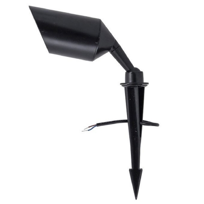 Luminária Espeto Led Jardim Redondo Preto 7W Bivolt 3000K Luz Amarela 300Lm 9692 - Gaya