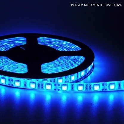 Fita Led Neon 7W/M 12V Azul 400Lm/M Rolo Com 5 Metros 1169 - Gaya