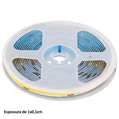 Fita Led Cob 20W 24V 6000K Luz Branca 2100Lm/M 5 Metros 1453 - Gaya