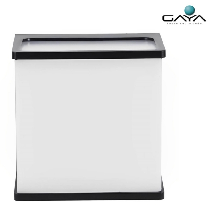 Luminária Arandela Led Hamsa Preto 8W Bivolt 3000K Luz Amarela 550Lm 120X120X30mm 3148 - Gaya