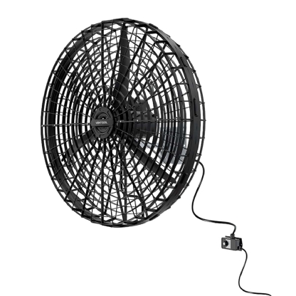 Ventilador Parede 220V 0,5Cv 100Cm Preto 1100Rpm Rotativo 15599 - Ventisol