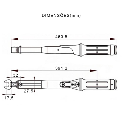 Torquímetro Torcofix Se Encaixe 9X12 4200-02 048.204 - Gedore