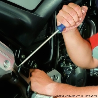 Chave Fenda Simples 3/16X6 Polegadas 4X150Mm Cabo Ergonômico Azul Auto Serviço 036.032 - Gedore