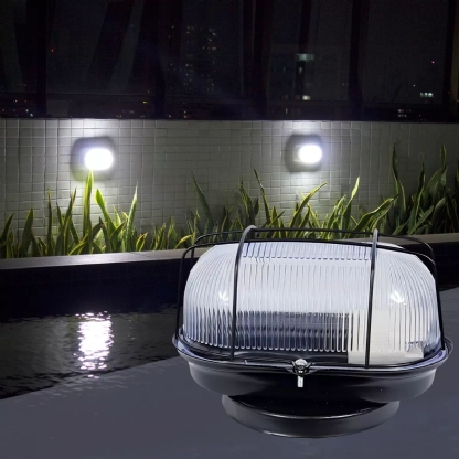 Luminária Arandela Tartaruga Globo 60W Preto TART60WPT