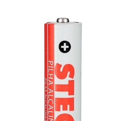 Pilha Alcalina Palito 1,5V AAA Cartela Com 2 Unidades - Steck