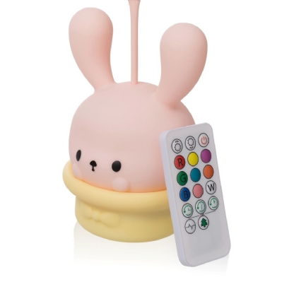 Luminária Abajur LED Magic Bunny 9 Cores USB Com Controle Remoto - Pet Light