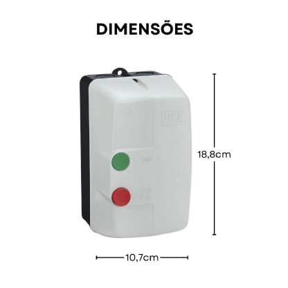 Chave Partida Direta Trifásica 11-17A 220V - WEG