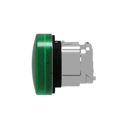 Sinalizador Frontal Faceado Iluminado 22mm Metálico Led Verde - Schneider