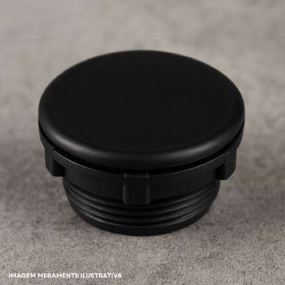Tampão Furação 30Mm Pvc Preto - Ace Schmersal
