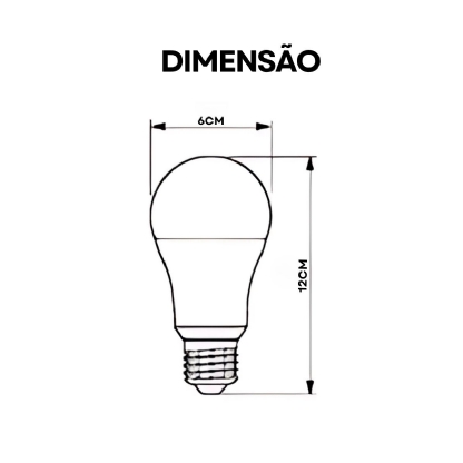 Lâmpada Led Bulbo A65 11W Bivolt E27 4000K Luz Neutra - Philips
