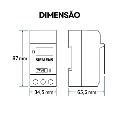 Programador Horário Digital 110/220V 7Pv03000An00 7PV03000AN00 - Siemens