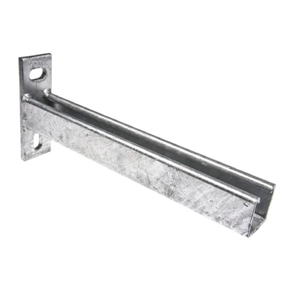 Mão Francesa Simples Aço 400Mm Pré Zincado Chapa 20 Eletrocalhas/Est