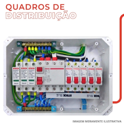 Quadro Distribuição Embutir Para 16 Disjuntores Din 325X205X70mm Opaca S/Barramento - Steck