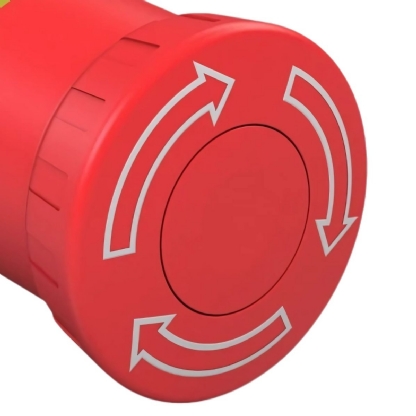 Botao Emergencia Cogumelo Girar Destr 22mm Plastico Vm 1nf