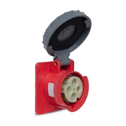 Tomada Industrial Fêmea Embutir 3P+T 32A 380/440V - Steck