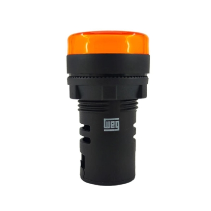 Sinaleiro LED Âmbar 24V Monobloco IP65 - WEG