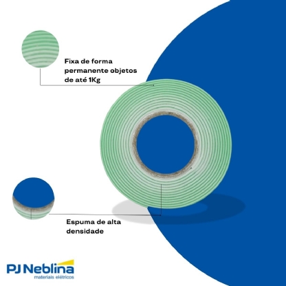 Fita Dupla Face Espuma 24mm 2 Metros Cinza Fixa Forte Extreme HB004492250 - 3M Do Brasil