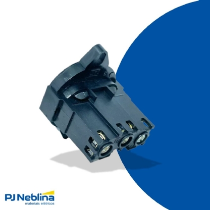 Módulo Tomada Redonda Piso 10A Sem Placa Preto - WEG