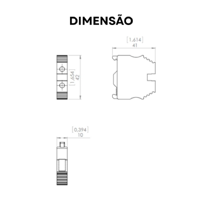 Conector Borne Passagem Terra 2 Conexões 10Mm Verde/Amarelo - Weg