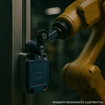 Chave Fim De Curso Alavanca Com Roldana 18Mm 3A 1Na+1Nf Ip65 - Weg