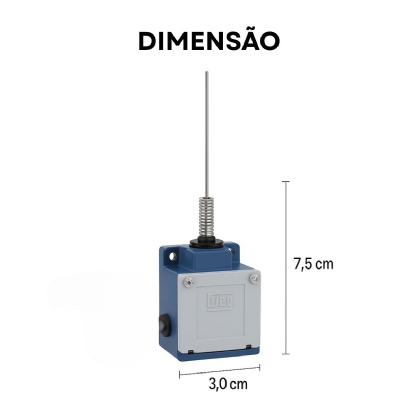 Chave Fim de Curso Haste Redonda 3mm - WEG