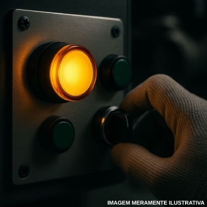 Sinaleiro LED Âmbar 24V Monobloco IP65 - WEG